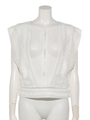 LINE RIB BLOUSE/WHITE