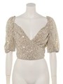 LUSTRE SS TOP/CREAM SEQUIN