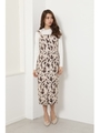Leopard JQ Jumper Dress/BEG