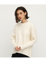 OVER SIZED MG PULLOVER/O/WHT1