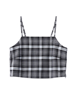 PLAID CAMISOLE/ブラック