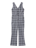 PLAID JUMPSUIT/ブラック