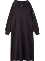 RAGLAN SLEEVE HOODED DRESS/ブラック