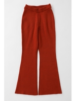 RIB FLARE KNIT パンツ/ORG