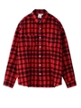 SHAGGY PLAID L/S SHIRT/レッド