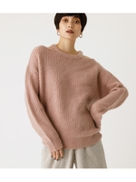 SHOULDER OPEN R／N KNIT TOPS/L/PNK1