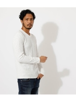 SLAB WAFFLE LONG TEE/WHT