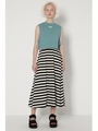 SW ORGANIC COTTON MAXI スカート/柄WHT5