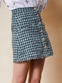 Spotlight Tweed Mini Skirt/GREEN