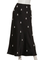 TIME FLEW BEADED SKIRT/BLACK