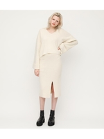 WOOLEN MG M／SK/O/WHT1