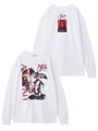 X-girl × AALIYAH L/S TEE/ホワイト