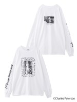 X-girl × Charles Peterson PHOTO L/S TEE/ホワイト