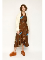 YARD FLOWER GOWN ドレス/M/BRN7