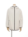 [BED&BREAKFAST]Nylon Reversible Quilted Liner ジップアップ パーカー/OFF WHITE