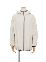 [BED&BREAKFAST]Nylon Reversible Quilted Liner ジップアップ パーカー/OFF WHITE