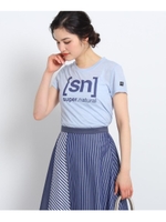 [sn] ロゴTシャツ/ブルー(092)