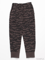 [ジュニアサイズ・h/BOY・ボーイズ]ドッグゼブラプリントスウェットパンツ/チャコール