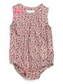 [ベビー]notsobig リバティプリントロンパース/レッド