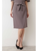 [洗える/防シワ]ポリエステルドビースカート/モカカーキ(180)