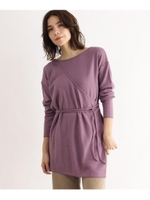 [洗える]レイヤードセットプルオーバー/ライトパープル(081)