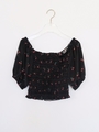 cherry 2way blouse/black