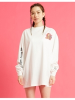 lefthand x little sunny bite graffiti long tee/WHITE