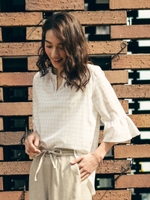 《WEB別注アイテム》フレアスリーブブラウス/ホワイト系その他