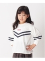 【110‐160cm】綿100％・ボリュームスリーブTシャツ/ホワイト(002)
