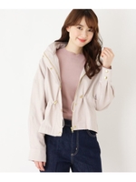 【2WAY】ウエストドロスト2WAYフーデットブルゾン/ライトベージュ(051)