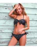 【ANAP】 エンボスドット柄バンドゥービキニ/ブラック(027)