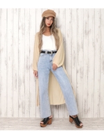 【ANAP】ドルマンニットロングカーディガン/ライトベージュ(067)