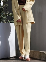 【Cl】ヴィンテージサテンカラーテーパードパン/YLW