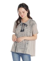 【INDEXMAGIC】バンダナ柄スモック/ベージュ