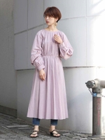 【La】コットンレースガウン/PPL