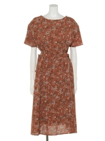 【Rewde】小花柄ワンピース（9R05-08147）/チャ