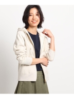 【S~Lサイズあり・洗える・日本製】吊裏毛スウェットジップフーディ/ライトベージュ(051)