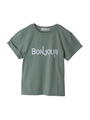 【Tシャツ】ＢｏｎｊｏｕｒロゴＴ/ライトグリーン