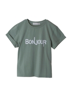 【Tシャツ】ＢｏｎｊｏｕｒロゴＴ/ライトグリーン