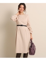 【WEB限定カラー】トラッカーツイルワンピース/ライトベージュ(051)