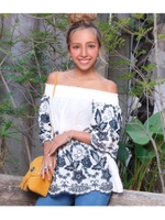 【anap mimpi】 刺繍オフショルダートップス/ホワイト(001)