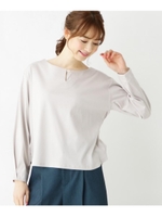 【andGIRL4月号掲載】【ＵＶケア／接触冷感】【洗える・42(LL)WEB限定サイズ】Ｓｕｐｉｍａシルケットスムースプルオーバー/ライトベージュ(051)