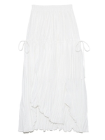 【emmi atelier】ワッシャーランダムスカート/WHT