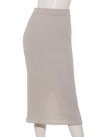 【stefis】Ｃ／ＬｉワイドリブタイトＳＫ/ライトグレー