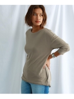 【ウォッシャブル】バックカシュクールプルオーバー/ライトベージュ(051)