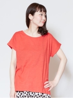 【チャイハネ】yul スラブコットンTシャツ/レッド