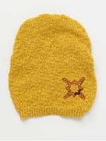 【チャイハネ】民族柄刺繍ニットキャップ/マスタード