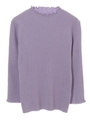【ニット】リブメロウボトルネックニット/ラベンダー
