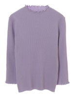 【ニット】リブメロウボトルネックニット/ラベンダー
