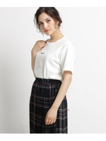 【洗える Lサイズ・Sサイズあり】ショートロゴTシャツ/ホワイト(601)